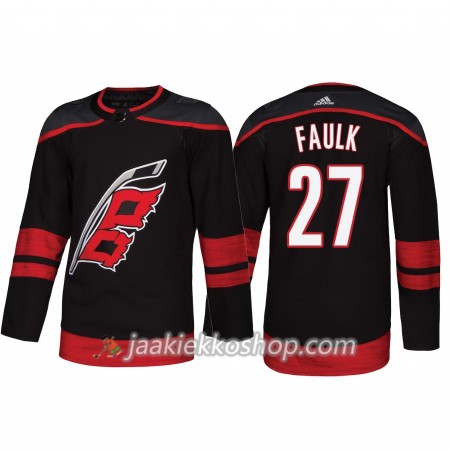 Miehille NHL Carolina Hurricanes Pelipaita Justin Faulk 27 Adidas Alternate 2018-19 Authentic